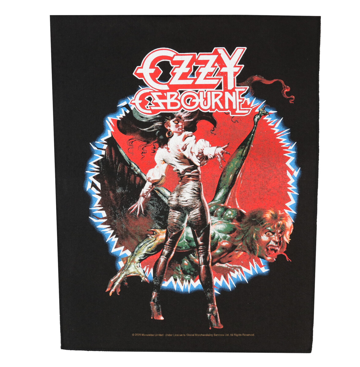 nášivka velká OZZY OSBOURNE - THE ULTIMATE SIN - RAZAMATAZ