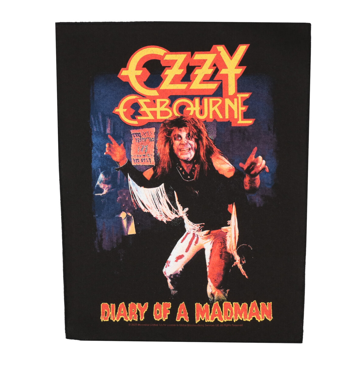 nášivka velká OZZY OSBOURNE - DIARY OF A MADMAN - RAZAMATAZ