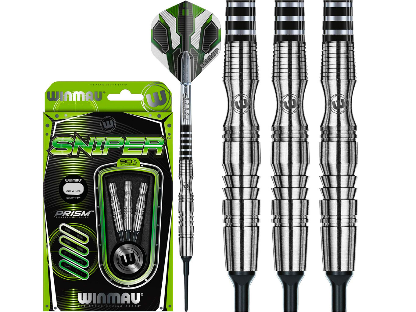 Šipky Winmau Sniper 90% 18g soft