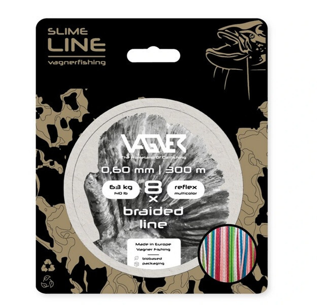 VAGNER Braided Line Reflex Multicolor 0,60mm/63kg (300m)