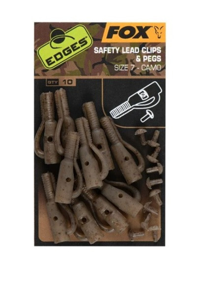 FOX EDGES Camo Size 7 Lead Clip + Pegs