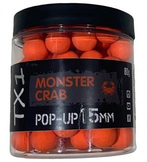 Shimano Plovoucí Boilie TX1 Pop Up Monster Crab Orange 15mm/80g