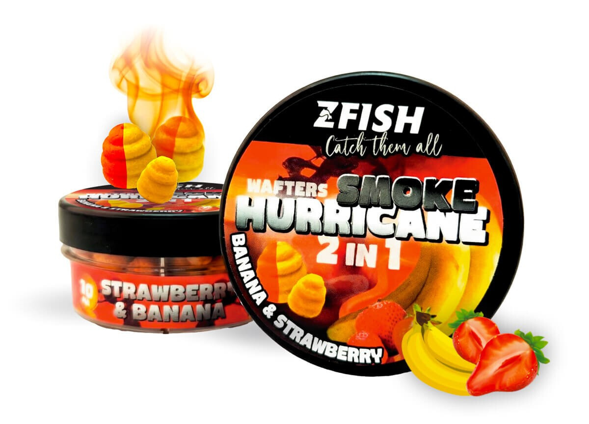 ZFISH Smoke Hurricane Wafters 2in1 Strawberry-Banana 30g