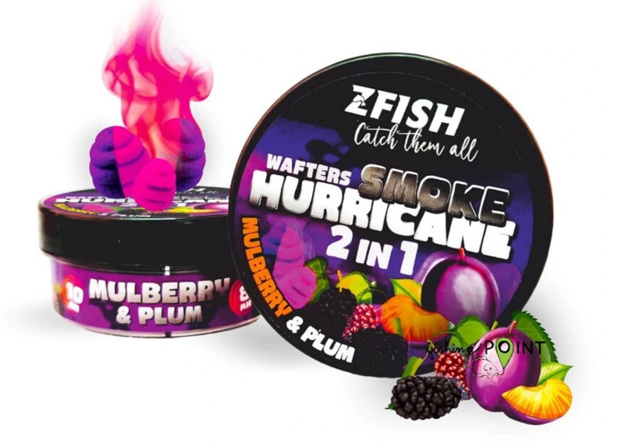 ZFISH Smoke Hurricane Wafters 2in1 Mulberry-Plum 30g