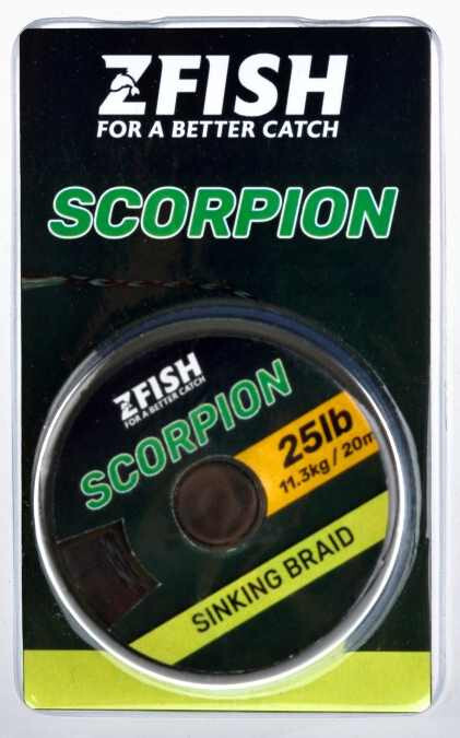 Zfish šňůrka Scorpion Sinking Braid 35LB/15,9kg/20m