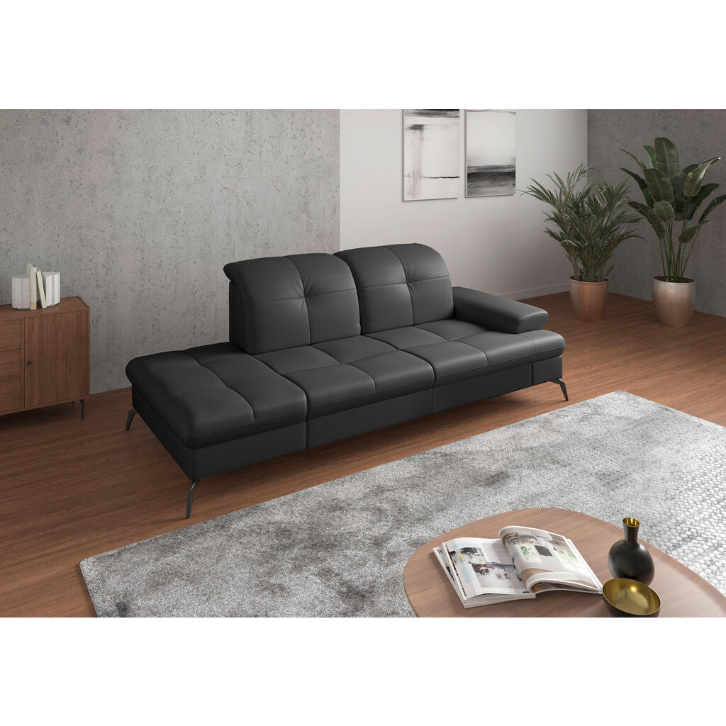 Sit & More LENOŠKA, kůže, černá