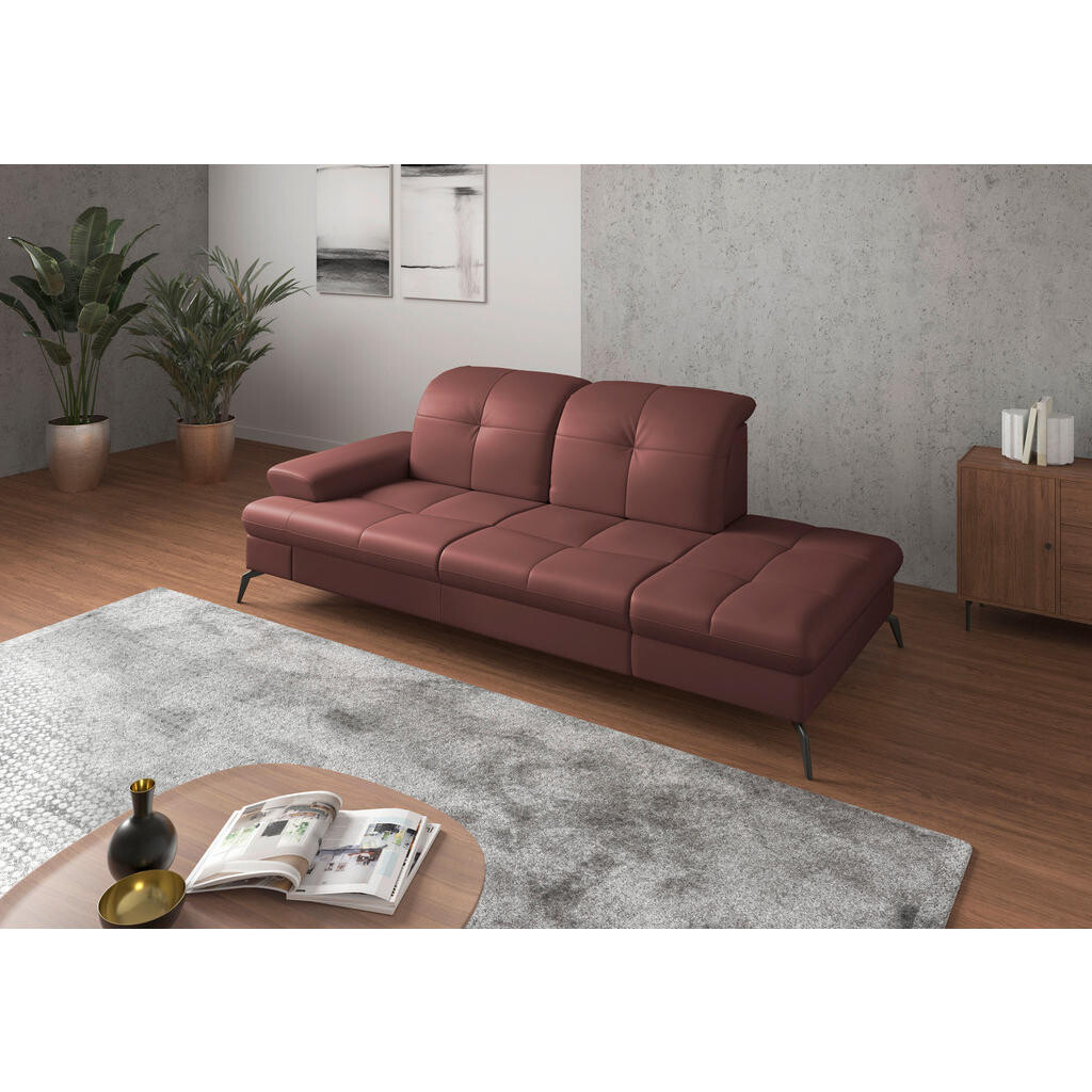 Sit & More LENOŠKA, kůže, červenohnědá