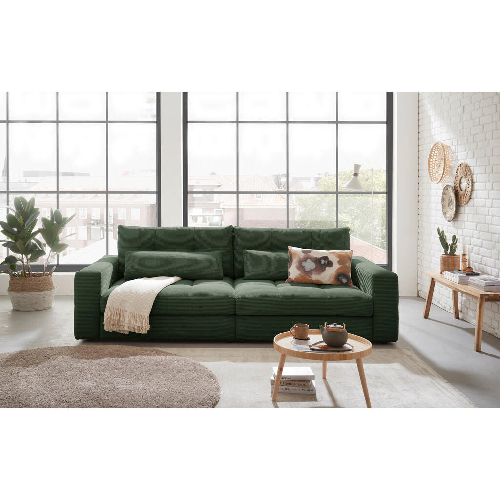 Livetastic POHOVKA BIG SOFA, textil, tmavě zelená