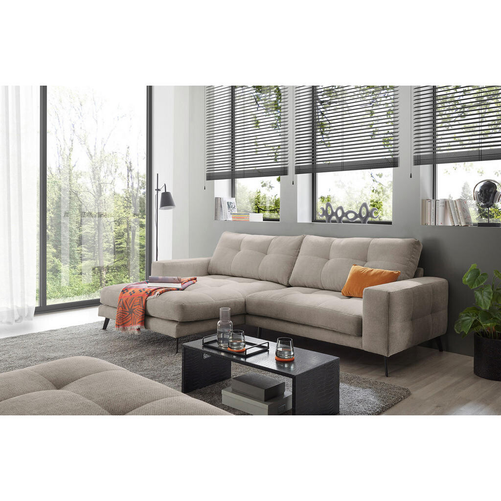 Livetastic ROHOVÁ SEDAČKA, textil, šedobéžová