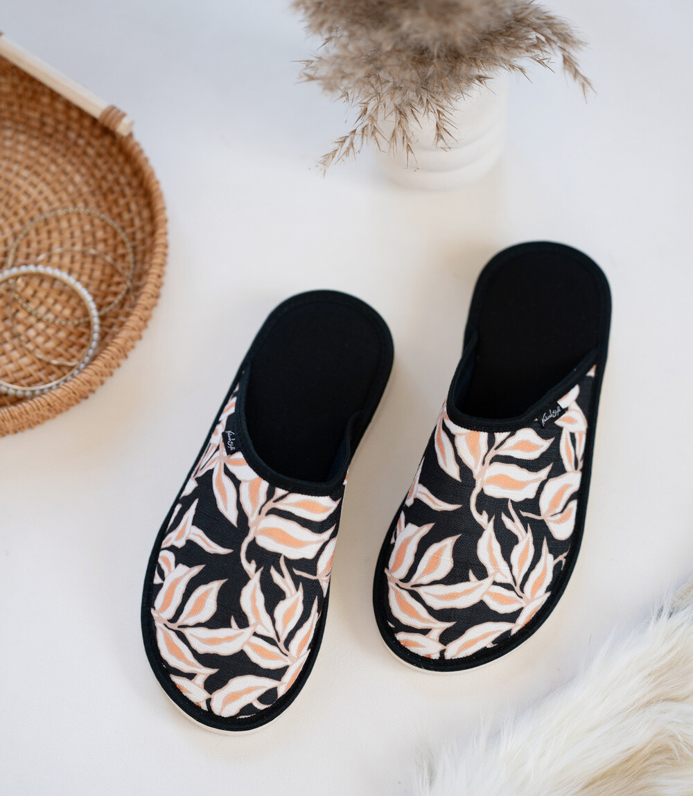 Dámské pantofle Natural Style NS-068b Černé