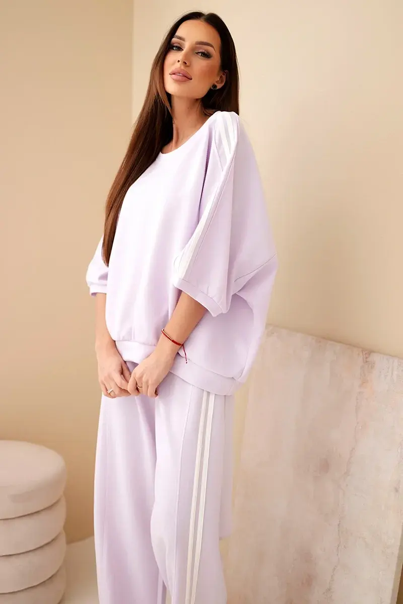 Dámská souprava Kesi z viskózy s širokými kalhotami