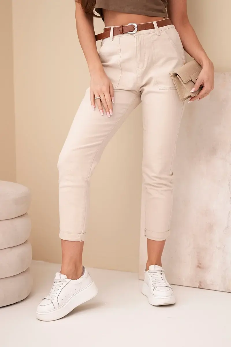 Dámské skinny džíny s vysokým pasem Kesi Włoski