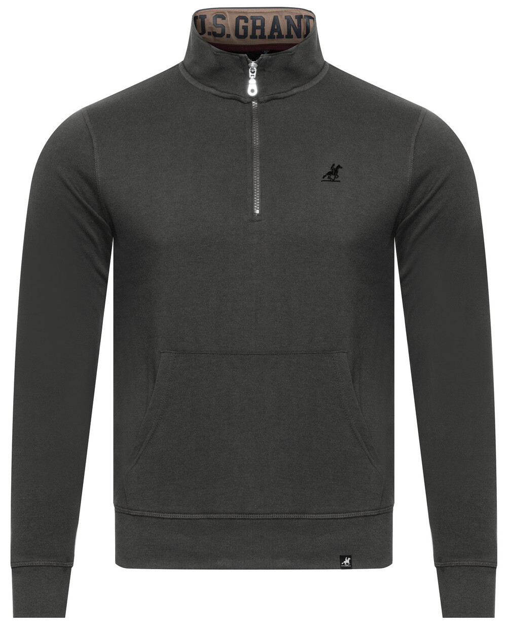 Pánská mikina US Grand Polo s polovičním zipem