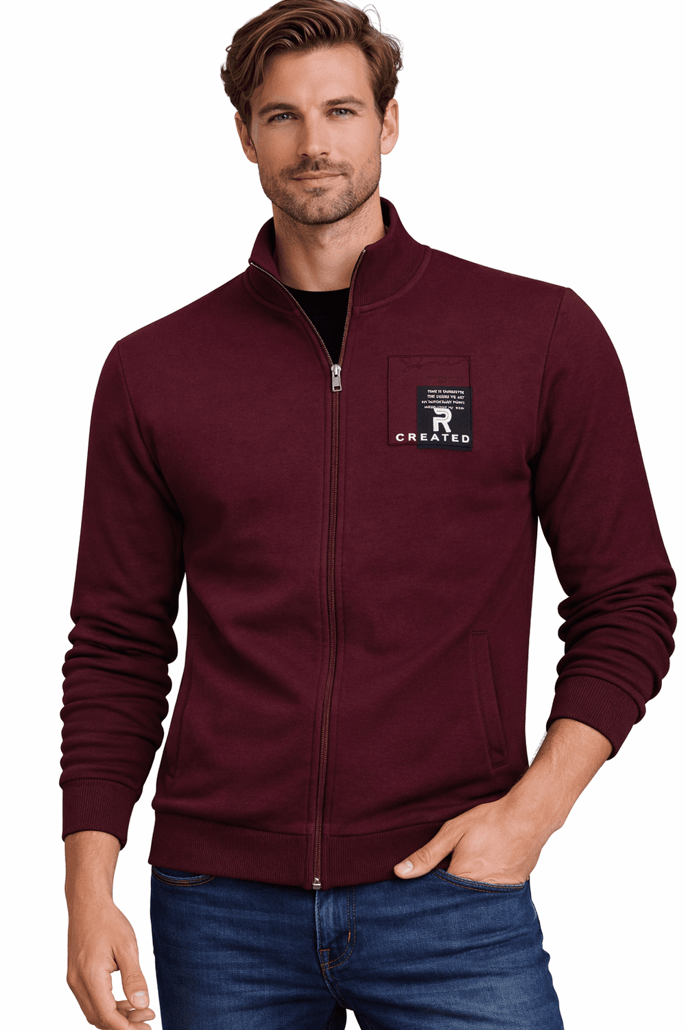 Bordová mikina s kapucí WEENS