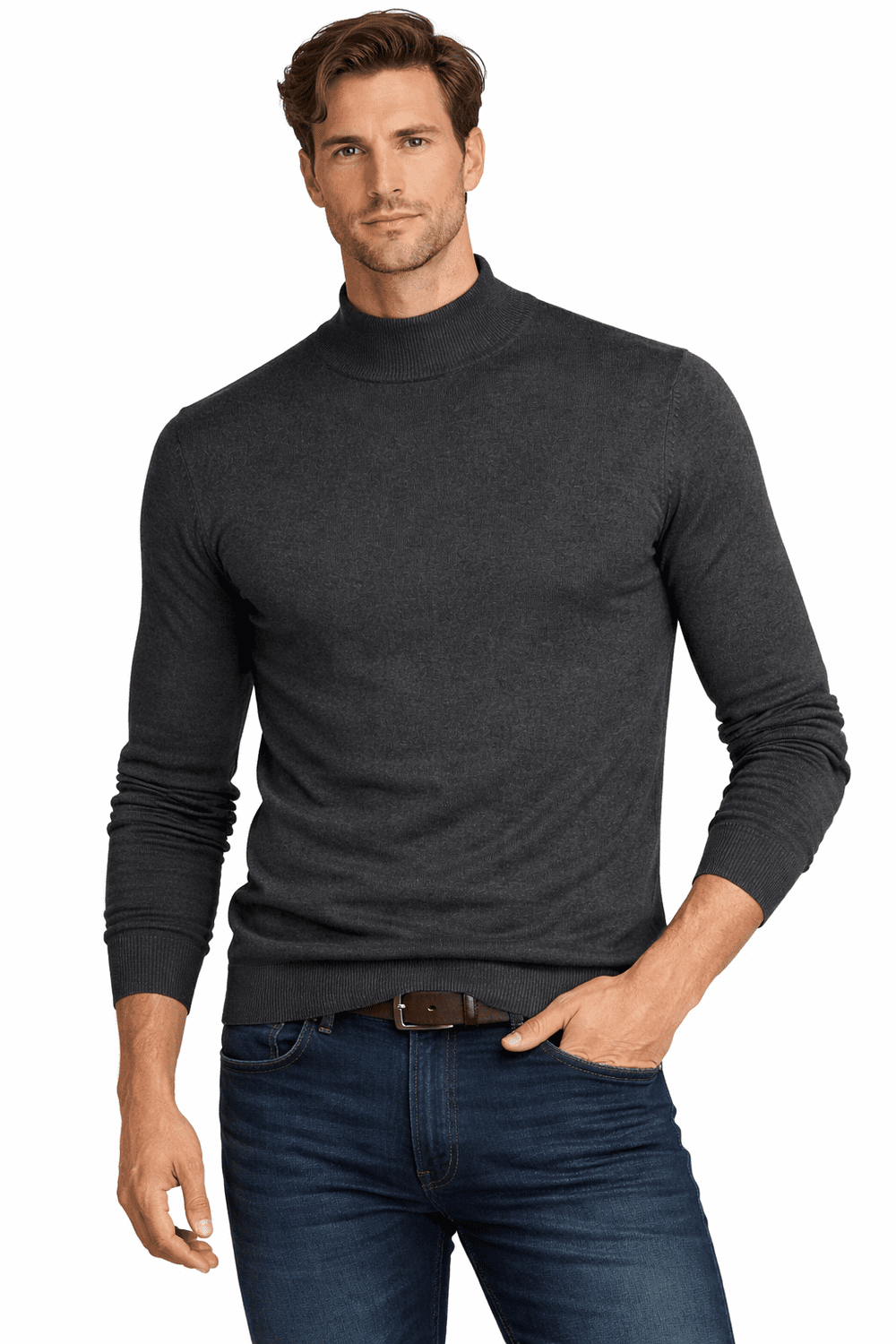 Pánské tričko s dlouhým rukávem a kapucí