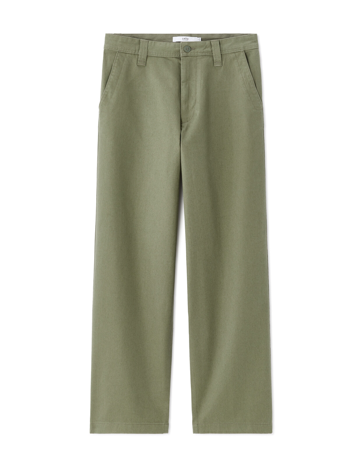 Khaki kalhoty Celio Moraid