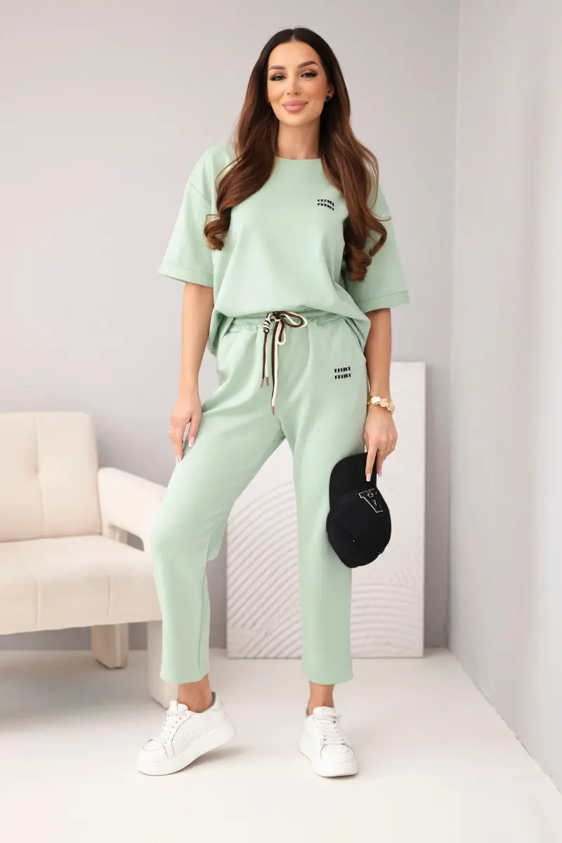 Kesi Włoski dámský viskózový set s krátkými rukávy