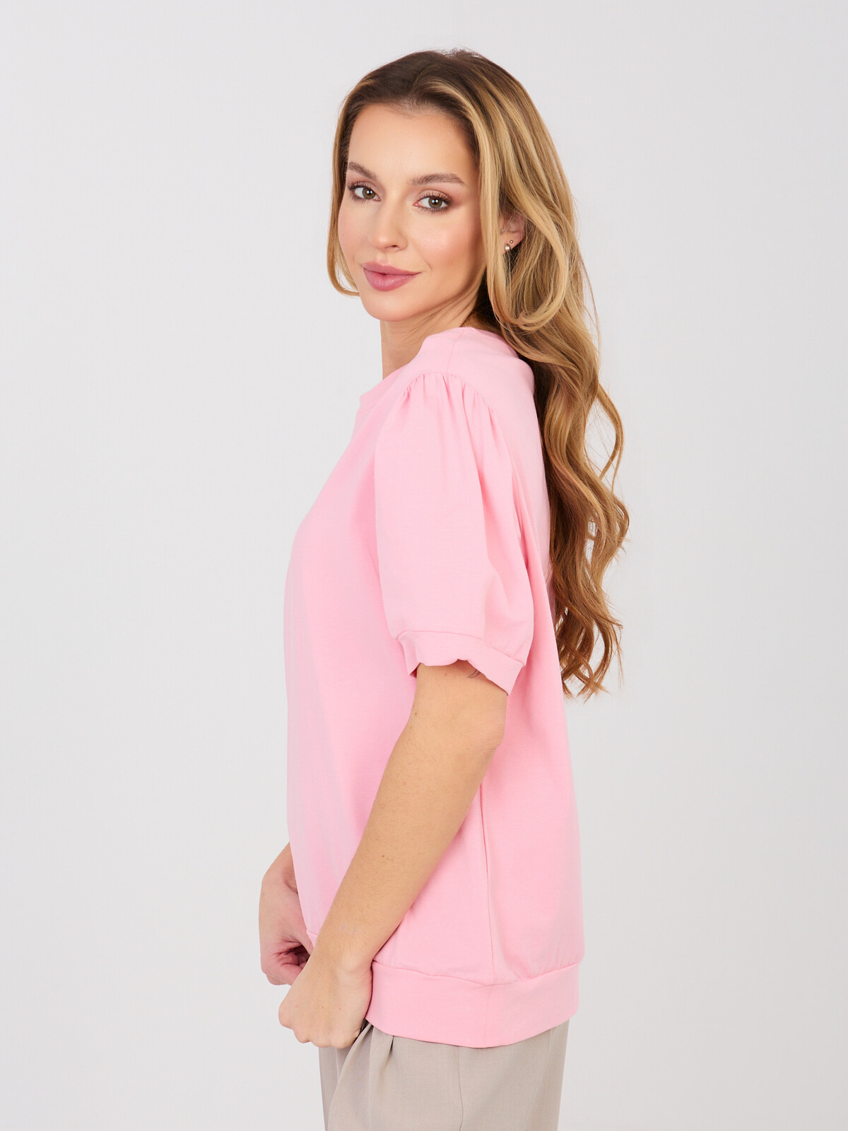 Pastelová růžová halenka RUE PARIS