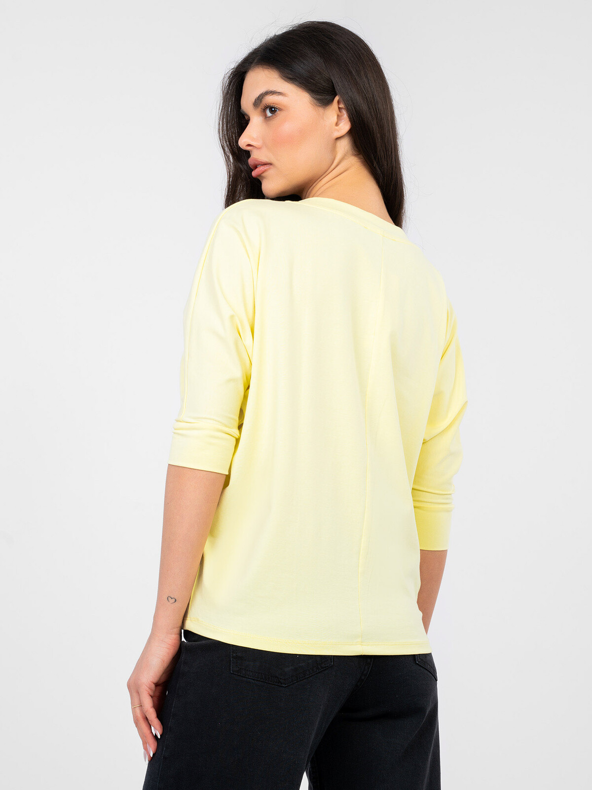 Halenka světle žlutá s 3/4 rukávem