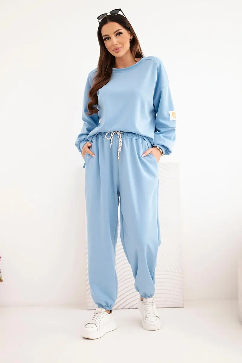 Kesi dvoudílná souprava s motivem 'LOVE' modrá