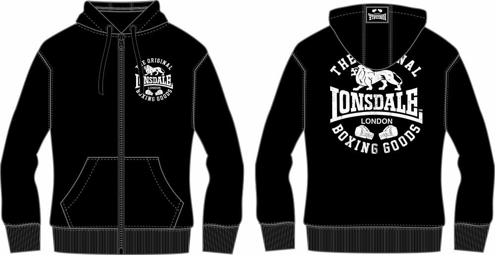 Pánská mikina Lonsdale s kapucí a zipem