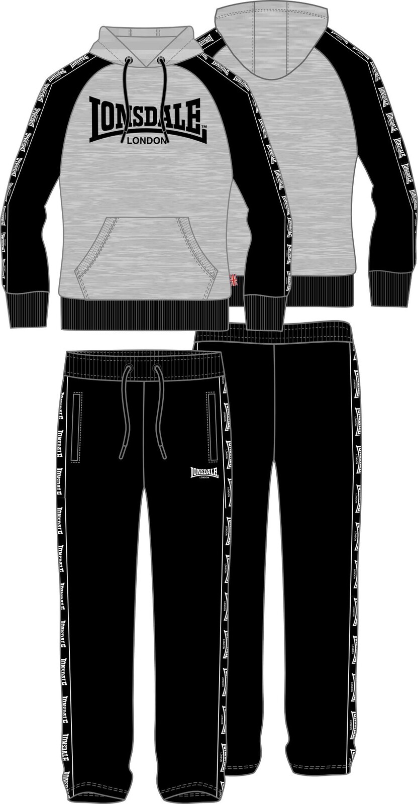 Lonsdale pánská tepláková souprava s kapucí