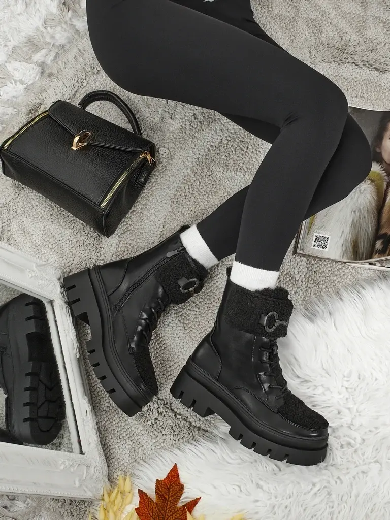 Dámské workery Resti Safil s kožešinou