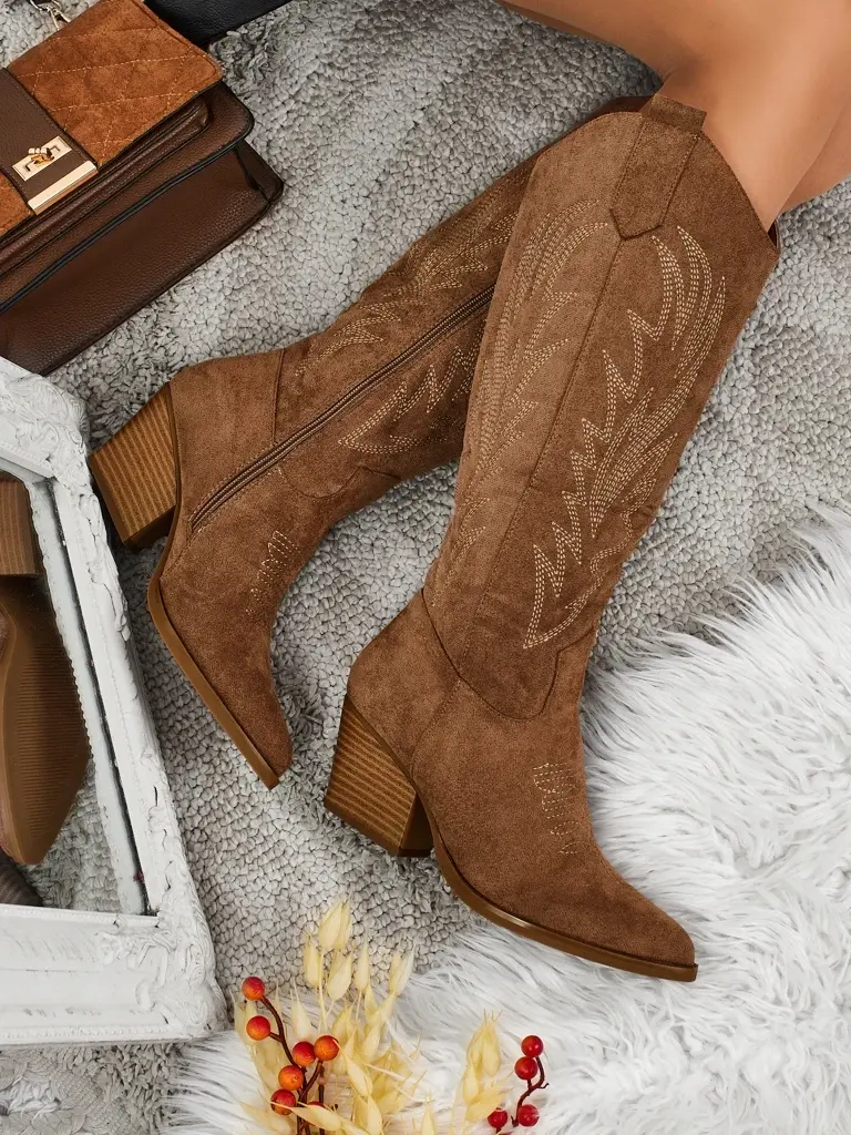 Dámské kovbojské kotníkové kozačky