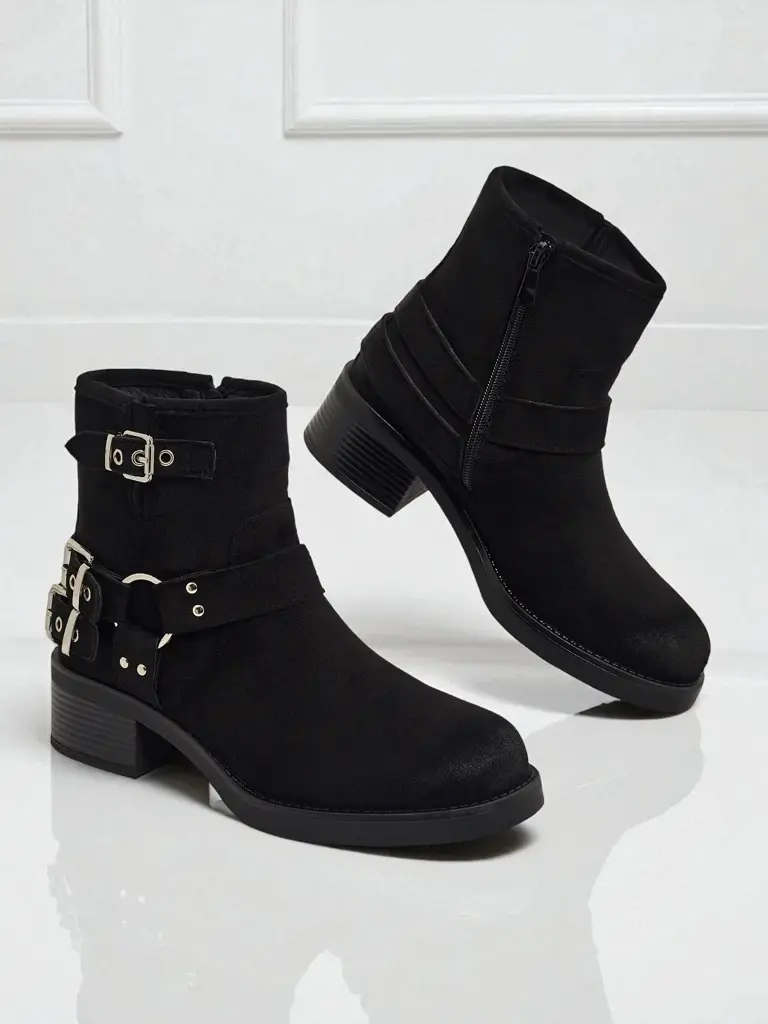 Resti Valtos Dámské kotníkové kozačky s přezkami