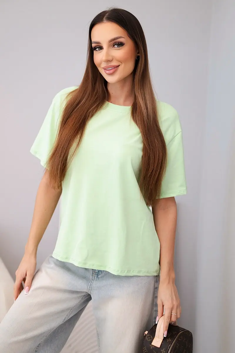 Dámské bavlněné triko s krátkým rukávem