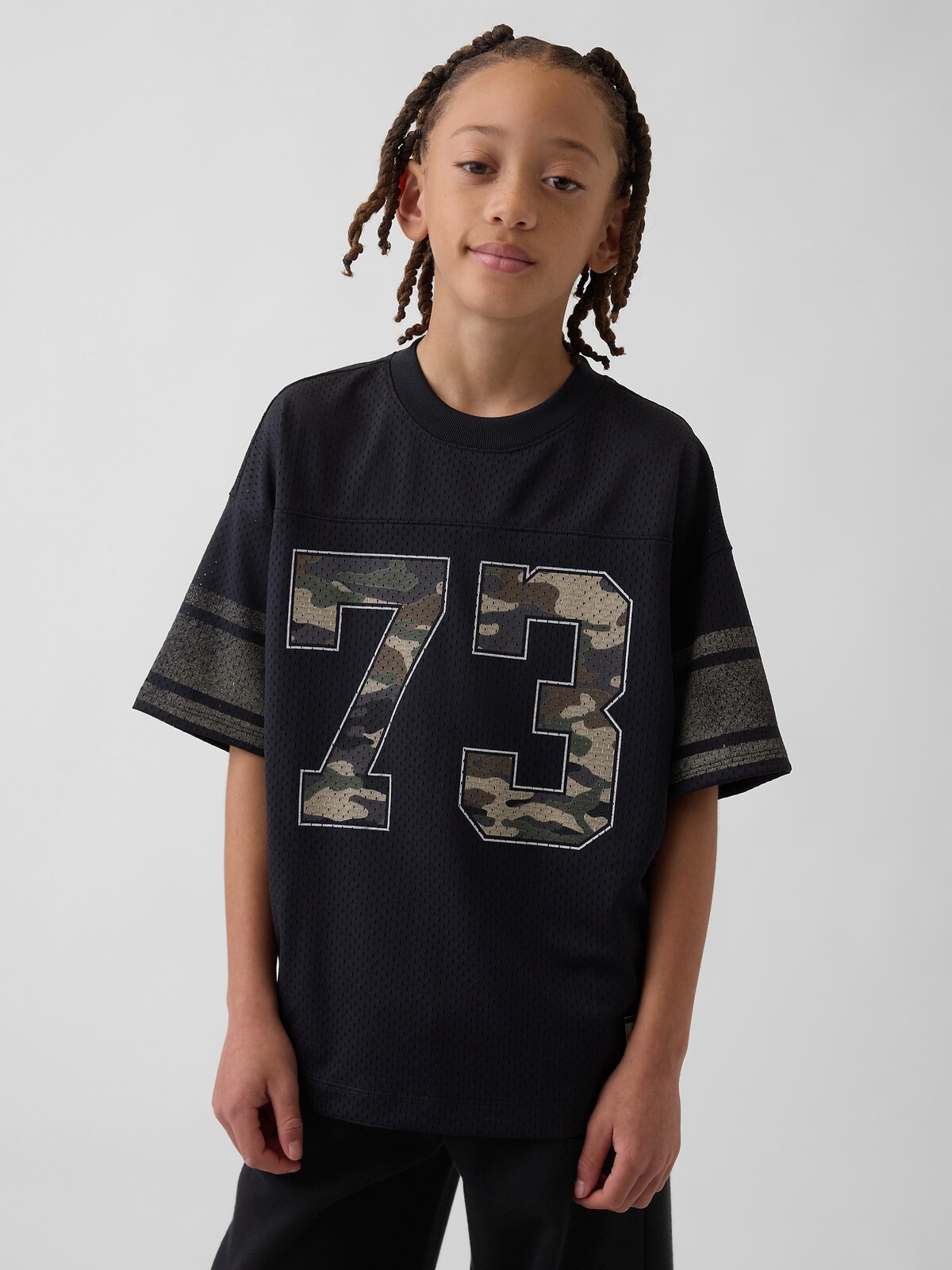 GAP Dětské oversize tričko z funkční síťoviny