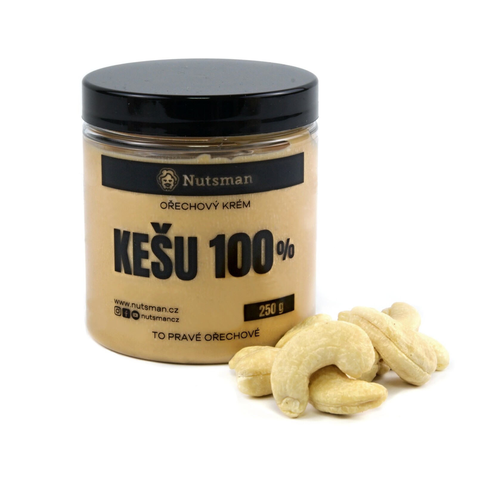 NUTSMAN Kešu krém 100% Množství: 250 g