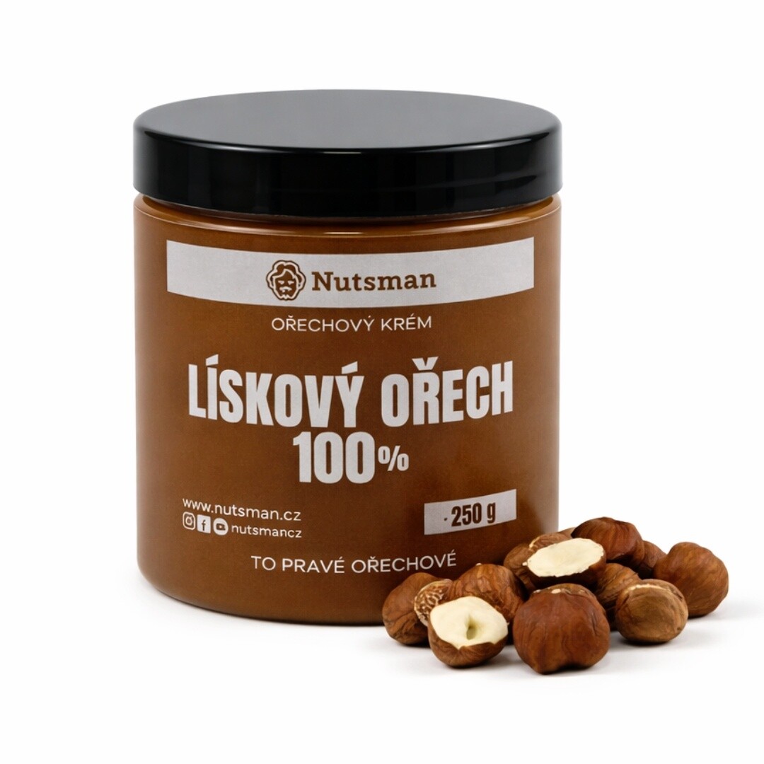 NUTSMAN Lískový krém 100% 250 g
