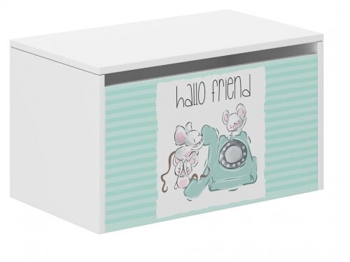WD Dětský box na hračky 69 x 40 x 40 cm - Myšky