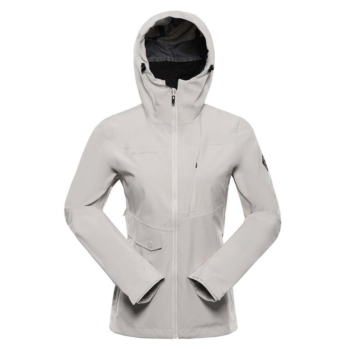 Dámská nepromokavá bunda s ptx membránou alpine pro zarra 2 šedá xs