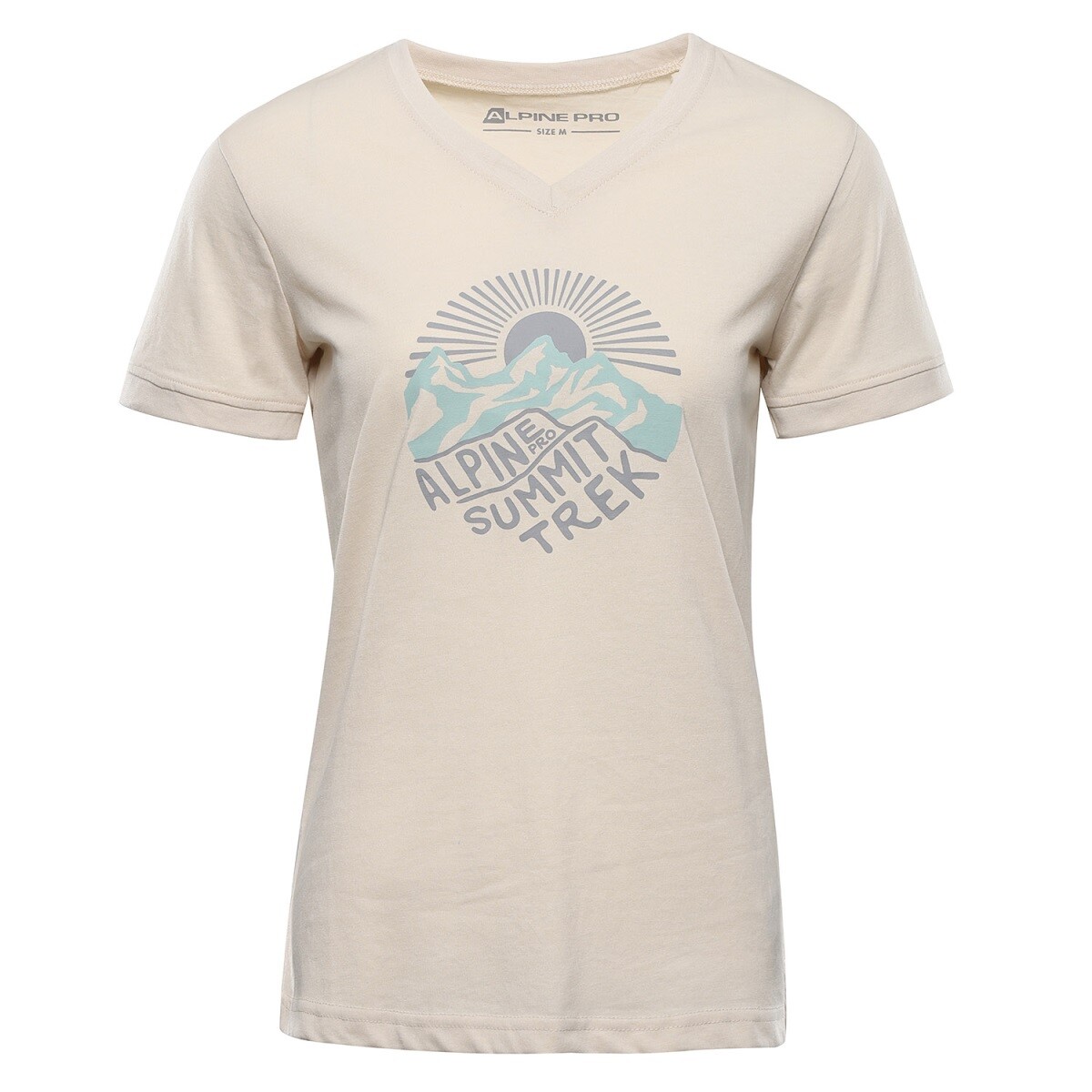Dámské triko z nemačkavého materiálu alpine pro nogera béžová l plus
