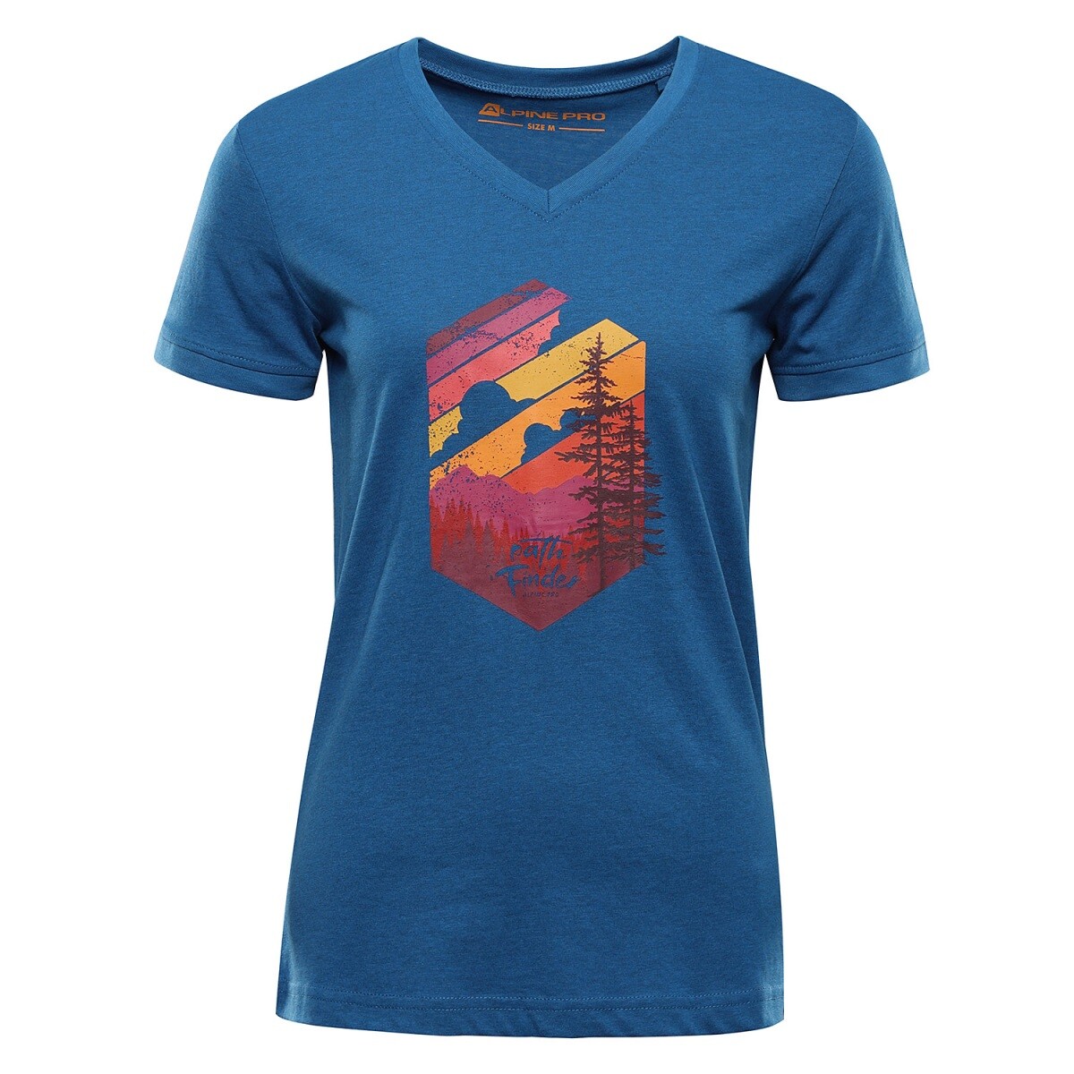 Dámské triko z nemačkavého materiálu alpine pro nogera modrá m