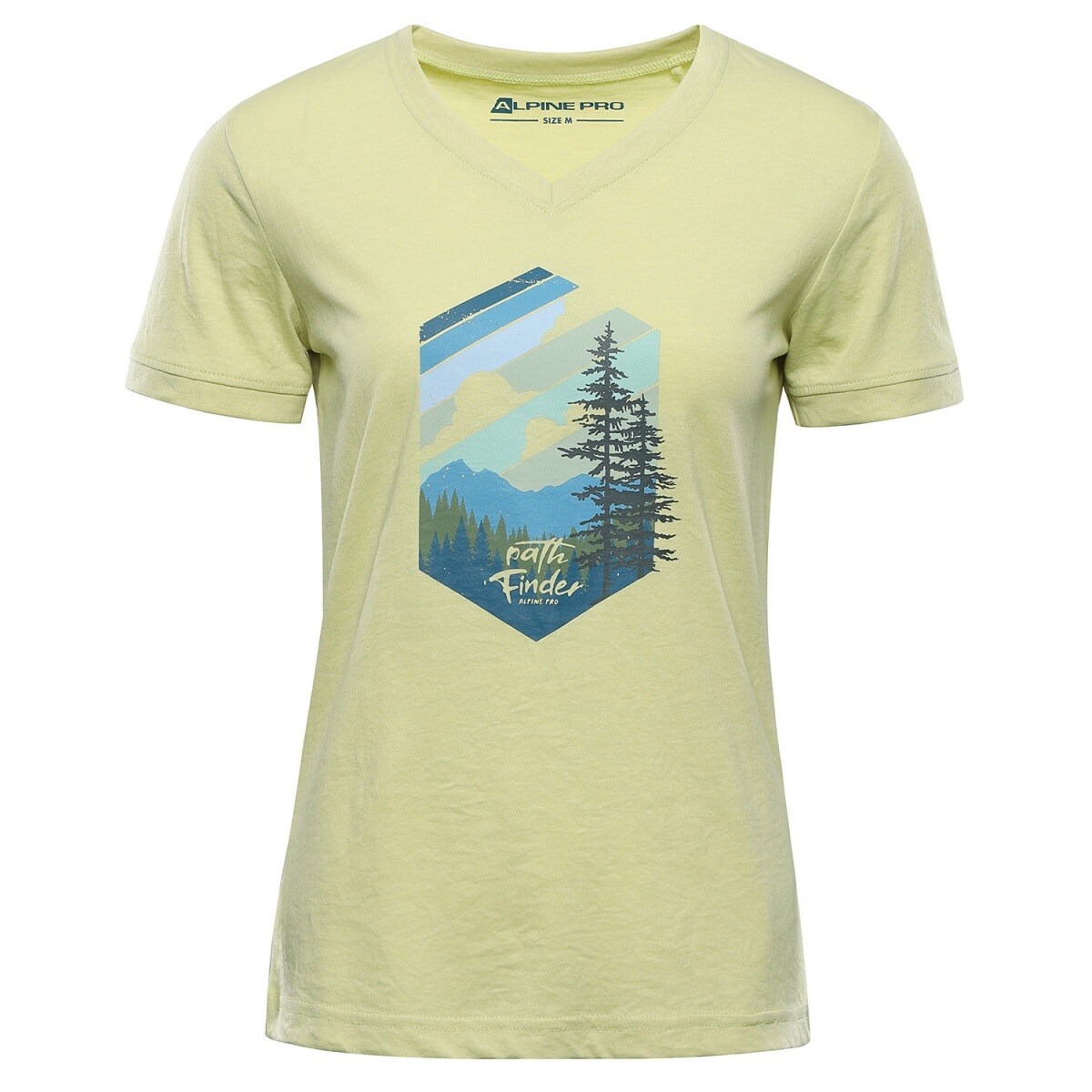 Dámské triko z nemačkavého materiálu alpine pro nogera zelená xs