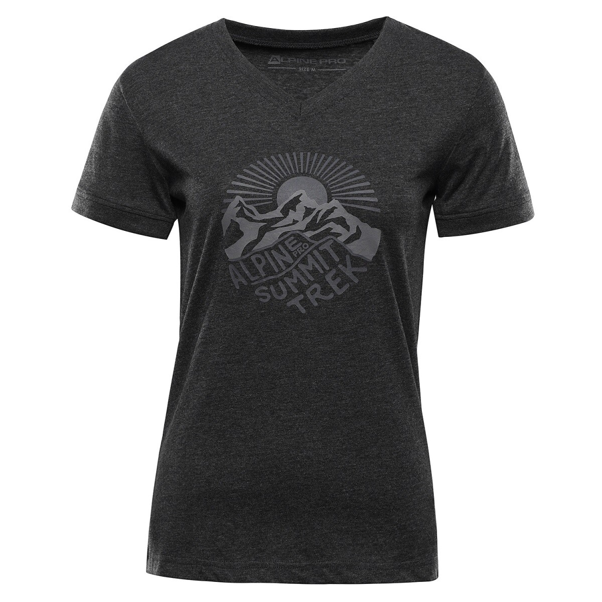 Dámské triko z nemačkavého materiálu alpine pro nogera černá xs