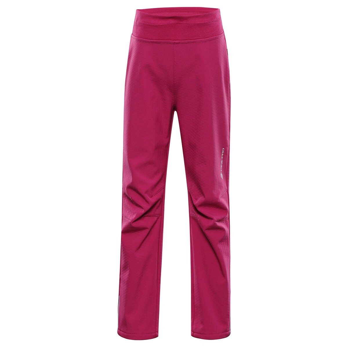Dětské softshellové kalhoty alpine pro zorto 2 růžová 104-110