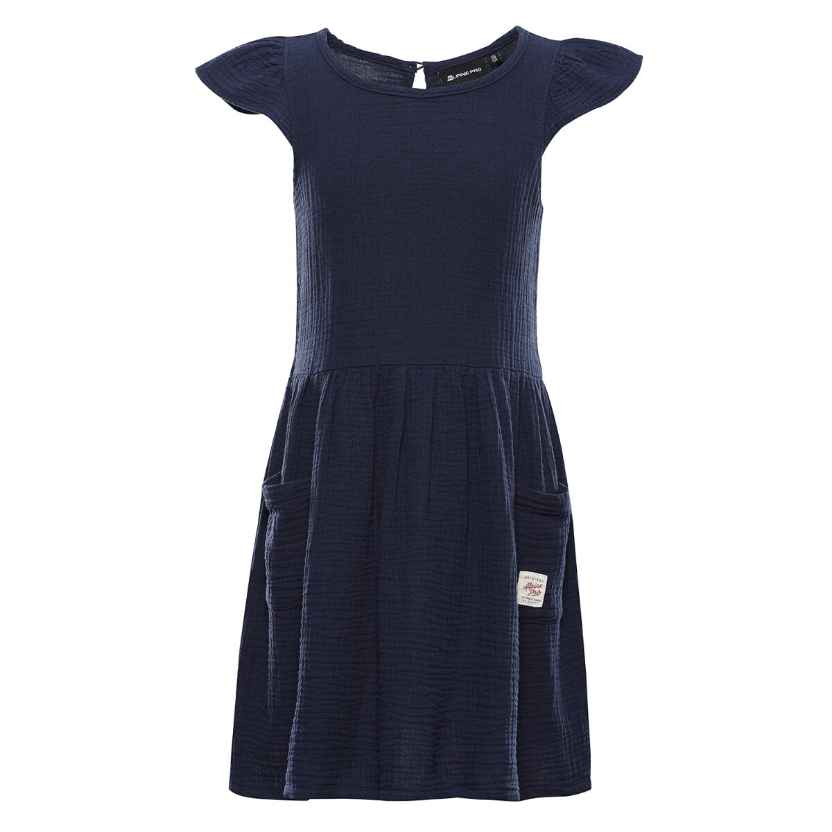 Dětské bavlněné šaty alpine pro ilero modrá 104-110