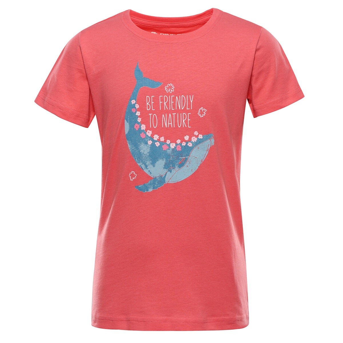 Dětské triko z organické bavlny alpine pro termeso 2 červená 116-122