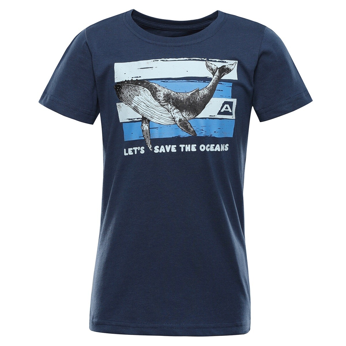 Dětské triko z organické bavlny alpine pro termeso 2 modrá 104-110