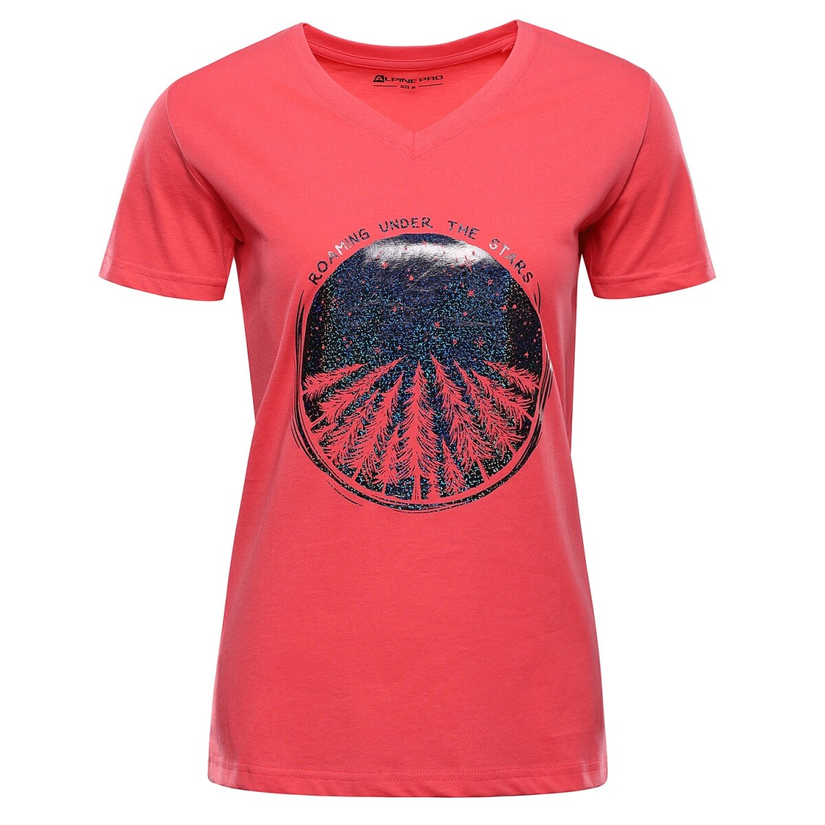 Dámské bavlněné triko alpine pro dorena červená xs