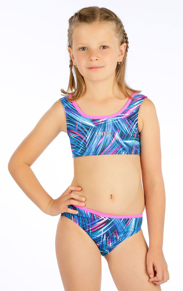 Dívčí plavkové kalhotky středně vysoké 6g408 litex 104