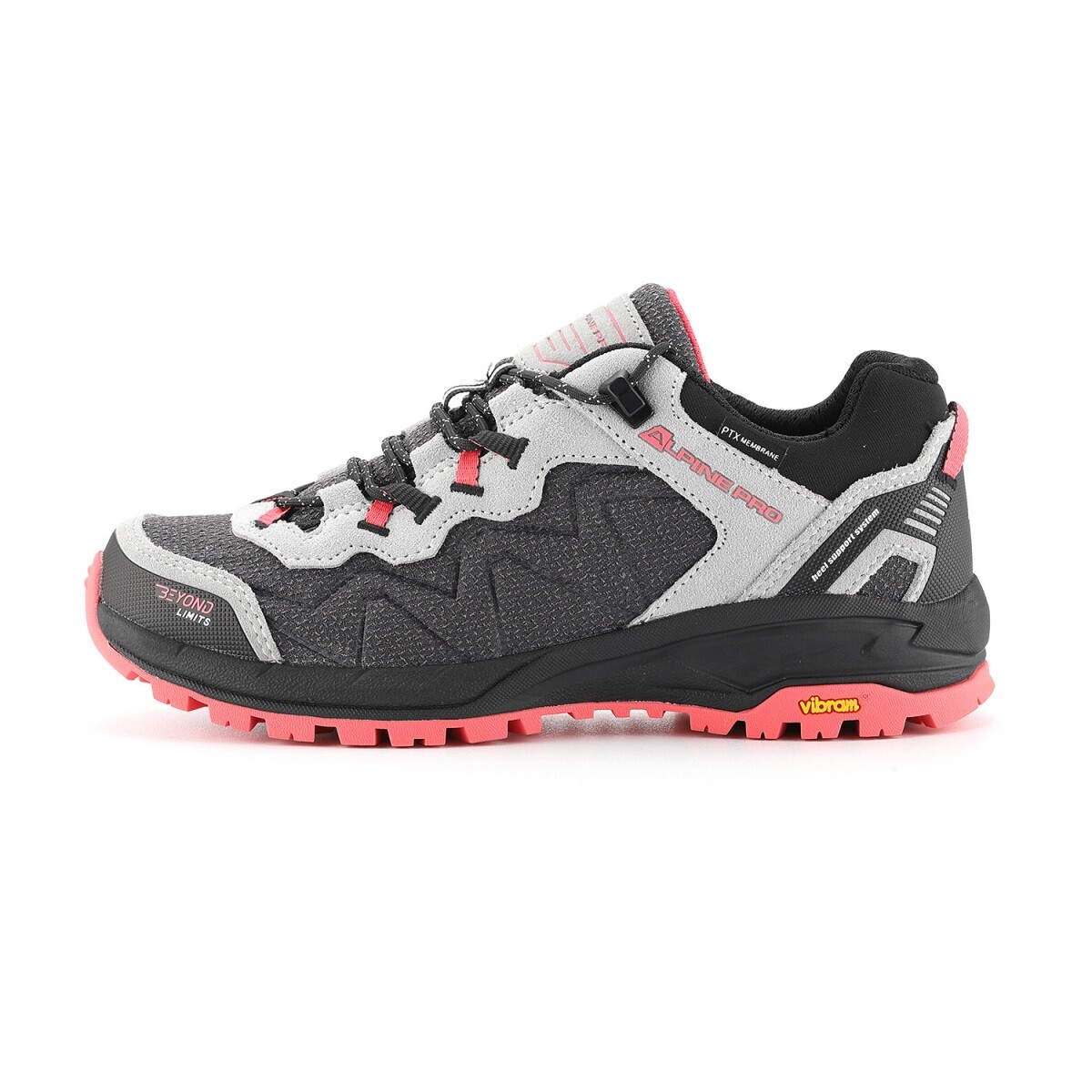 Outdoorová obuv s ptx membránou alpine pro ibane 3 šedá 36