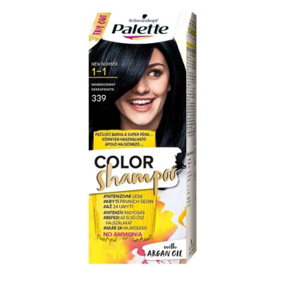 Schwarzkopf Palette Color Shampoo barva na vlasy 339 modročerná 50 ml