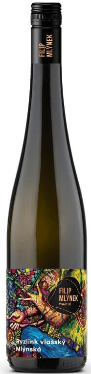 Vinařství Filip Mlýnek Ryzlink vlašský 2021, Mlýnská, výběr z hroznů, Filip Mlýnek, polosladké