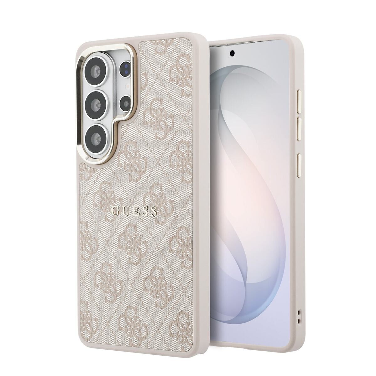 Guess PU Leather 4G Gold Frame Magnetic Zadní Kryt pro Samsung Galaxy S26 Ultra Pink GUHMS26LP4MSEGCP