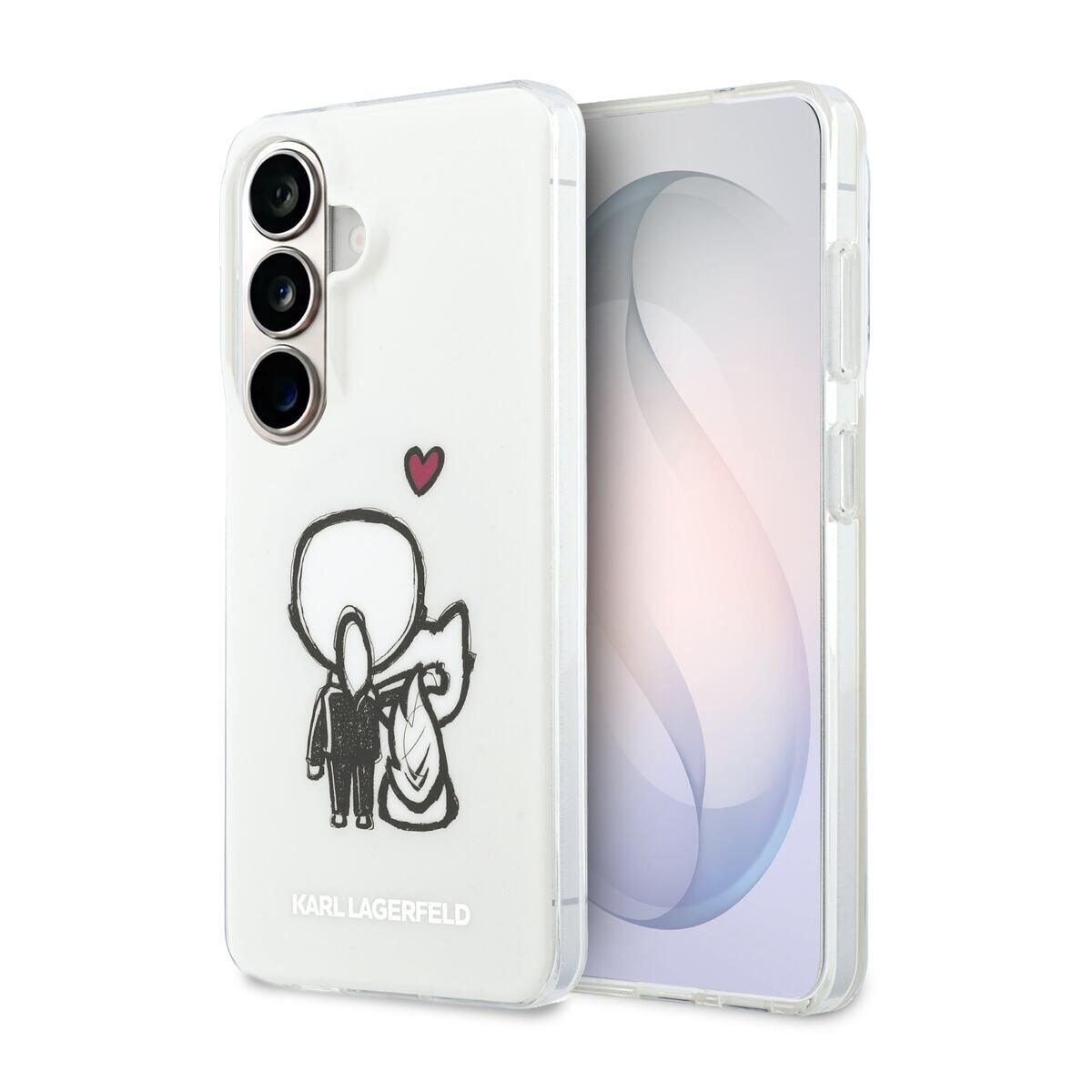 Karl Lagerfeld IML K&CH Back Logo Magnetic Zadní Kryt pro Samsung Galaxy S26 Transparent KLHMS26S6HKCBHH